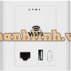 NetMax NM-325 Wireless Access Point trong tường, tốc độ 300Mbps, cổng sạc USB 5V
