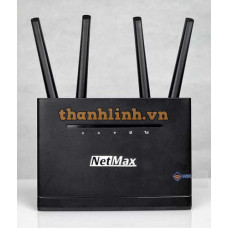 Bộ Phát WiFi 4G NetMax NM-R109F1, LTE CAT4 Tốc Độ 150Mbps, WiFi Chuẩn N 300Mbps, 4 Anten Hỗ Trợ 32 Kết Nối