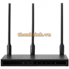 NetMax NM-T450 300Mbps Wireless Router vỏ kim loại, 3 Antena công suất cao xuyên tường