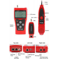 NF-308S Bộ Test Dây, Đo Chiều Dài, Dò Dây Có Màn Hình LCD: cáp mạng, cáp thoại, cáp đồng trục hiệu Noyafa
