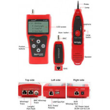NF-308S Bộ Test Dây, Đo Chiều Dài, Dò Dây Có Màn Hình LCD: cáp mạng, cáp thoại, cáp đồng trục hiệu Noyafa