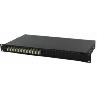 Khay tủ rack gắn cáp quang AMP , 1U , Duplex LC , 12-Fiber , SM 2-1671000-4