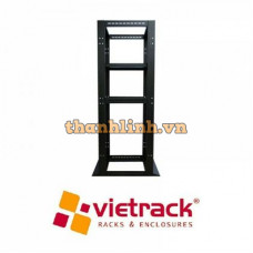 Tủ mạng Vietrack 4 Posts Open Rack 36U 600 x 850 , Black VRO36-485