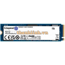 Ổ SSD Kingston NV2 1TB (NVMe PCIe/ Gen4x4 M2.2280/ 3500MB/s/ 2100MB/s)