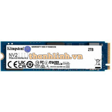 Ổ SSD Kingston NV2 2Tb (NVMe PCIe/ Gen4x4 M2.2280/ 3500MB/s/ 2800MB/s)