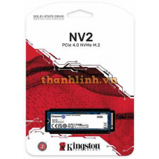 Ổ cứng SSD Kingston SNV2S 250GB NVMe M.2 2280 PCIe Gen 4x4 (Đọc 3000MB/s - Ghi 1300MB/s) - (SNV2S/250G)