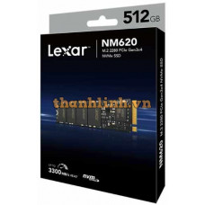 Ổ SSD Lexar NM620 512GB (NVMe PCIe/ Gen3x4 M2.2280/ 3000MB/s/ 2400MB/s)