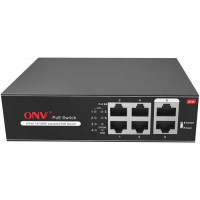 Switch POE 4 cổng ONV 100M + 2 port uplink 100M Công xuất 65W - mã: H1064PSD