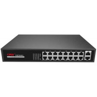 Switch POE 16 cổng ONV 1G + 2 port uplink 1000M Công xuất 160W - mã: H3016PS