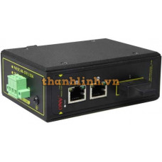 Thiết bị chuyển mạch 2 Port 10/100M Industrial PoE Switch ( 10/100M Fiber media converter) ONV IPS31032PS-S