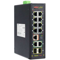 Thiết bị chuyển mạch 8 Port 10/100M Industrial PoE Switch (2 LC uplink, Chain Network PoE Switch) ONV IPS31108PF