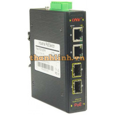 Thiết bị chuyển mạch 2 Port 10/100/1000M Industrial PoE Switch(2 LC uplink, Chain Network PoE Switch) ONV IPS33042PF