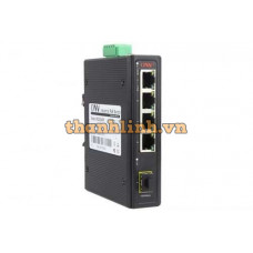 Thiết bị chuyển mạch 4 Port 10/100/1000M Industrial PoE Switch ( 10/100/1000M Fiber media converter) ONV IPS33054PF