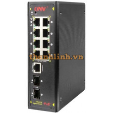 Thiết bị chuyển mạch 8 Port 10/100/1000M Industrial Managed PoE Switch(POE Power Management、Looped Network、Aggregation Switch) ONV IPS33108PFM
