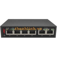 Thiết bị chuyển mạch 6 Ports PoE Switch with 4 Gigabit PoE Ports + 2 Gigabit Ports ONV POE33064P