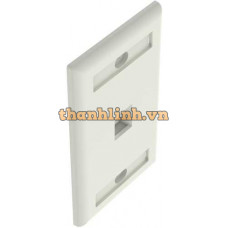 Nắp chụp mạng NK 1-port, single gang, flush mount faceplate with labels Panduit NK1FIWY