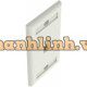 Nắp chụp mạng NK 1-port, single gang, flush mount faceplate with labels Panduit NK1FIWY