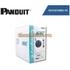 Cáp mạng Category 6, PVC (CM), 4-pair, U/UTP, copper cable. Blue color Panduit NUC6C04BU-FE
