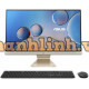 Máy tính bộ Asus M3400WU AMD Ryzen™ 3 5300U Mobile Processor (4-core/8-thread, 6MB cache, up to 3.8 GHz max boost)/8GB DDR4 SO-DIMM/512GB M.2 NVMe™ PCIe® 3.0 SSD/23.8FHD/TOUCH/1x Kensington lock,1x 3.5mm combo audio jack,1x USB 2.0 Type-A,1x DC-in,1x RJ45