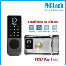 Khóa cửa cổng ngoài trời PHGLock FE36A (App 1 mặt)