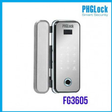 Khóa cửa vân tay cho cửa kính PHGLOCK FG3605 (Bạc)