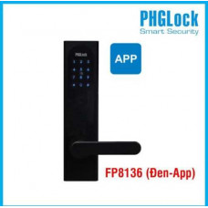 Khóa cửa điện tử cho căn hộ PHGLOCK FP8136 (Đen-App)