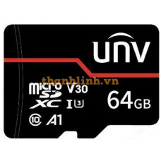 Thẻ nhớ TF 64GB màu đỏ UNV TF-64G-MT