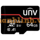 Thẻ nhớ TF 64GB màu đỏ UNV TF-64G-MT