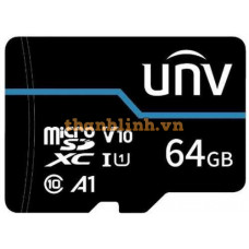 Thẻ nhớ TF 64GB màu xanh UNV TF-64G-T-L