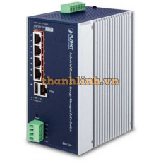 Industrial Renewable Power 5-Port Gigabit /Router with 4-Port PoE+ Planet BSP-360