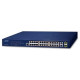 Bộ chuyển mạch 24-Port 100TX PoE + 2-Port Gigabit TP/SFP Combo Planet FGSW-2624HPS4