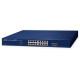 Bộ chia mạng 16-Port 10/100/1000T 802.3at PoE + 2-Port 1000X SFP Web Smart Ethernet Planet GS-2210-16P2S