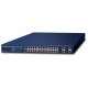 Bộ chia mạng 24-Port 10/100/1000T 802.3at PoE + 2-Port 1000X SFP Web Smart Planet GS-2210-24P2S