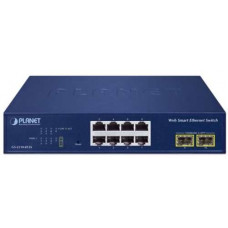 Bộ chia mạng 8-Port 10/100/1000T + 2-Port 1000X SFP Web Smart Ethernet Planet GS-2210-8T2S