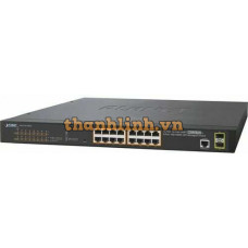 Bộ chia mạng 16 port Gigabit Planet GS-4210-16P2S