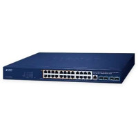 Bộ chia mạng 16-Port 10/100/1000T 802.3bt PoE + 8-Port 10/100/1000T + 4-Port 10G SFP+ Managed Ethernet Planet GS-4210-16UP8T4X