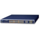 Bộ chuyển mạch 4-Port 1000T PoE + 20-Port 1000T PoE + 2-Port Gigabit TP/SFP Combo Planet GS-4210-24HP2C