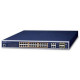 Bộ chia mạng Planet 24-Port 10/100/1000T 802.3at PoE + 4-Port Gigabit TP/SFP Combo GS-4210-24PL4C