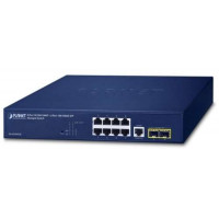 Thiết bị chuyển mạch IPv4/IPv6, 8-Port 10/100/1000T + 2-Port 100/1000X SFP L2/L4 SNMP Manageable Gigabit Ethernet Planet GS-4210-8T2S