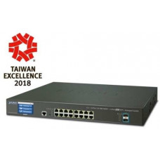 Bộ chia mạng Planet L2+ 16-Port 10/100/1000T + 2-Port 10G SFP+ with LCD touch screen GS-5220-16T2XVR