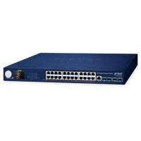 Bộ chia mạng L3 24-Port 10/100/1000T 802.3at PoE + 4-Port 10G SFP+ Managed with Smart LCD Screen Planet GS-6311-24P4XV