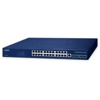 Bộ chia mạng L3 24-Port 10/100/1000T + 4-Port 10G SFP+ Managed Ethernet Planet GS-6311-24T4X