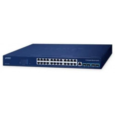 Bộ chia mạng L3 24-Port 10/100/1000T + 4-Port 10G SFP+ Managed Ethernet Planet GS-6311-24T4X