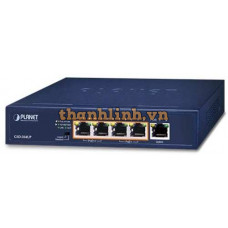 Bộ chuyển mạch 2-Port 1000T PoE + 2-Port 1000T PoE + 1-Port Gigabit ( External 120 Watts ) Planet GSD-504UP