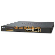 Thiết Bị Mạng Switch Planet 16 Ports 10/100/1000T 802.3at PoE + 2-Port 1000X SFP Gigabit GSW-1820HP