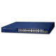 Bộ chia mạng Planet 24-Port 10/100/1000T 802.3at PoE + 2-Port 10/100/1000T + 2-Port Gigabit TP/SFP Combo GSW-2824P