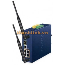 Điểm truy cập không dây công nghiệp băng tần kép 802.11be 3600Mbps với 4 cổng 802.3at PoE+ Planet IAP-3600BE-4PF