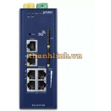 Bộ chia mạng Planet Industrial 5G NR Cellular Gateway with 5-Port 10/100/1000T ICG-2515-NR