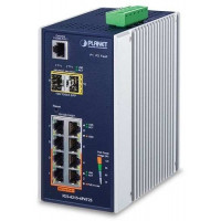 Bộ chia mạng Planet Industrial 4-Port 10/100/1000T 802.3at PoE + 4-Port 10/100/1000T ( -40~75 degrees C ) IGS-4215-4P4T