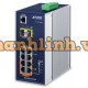 Bộ chia mạng Planet Industrial 4-Port 10/100/1000T 802.3at PoE + 4-Port 10/100/1000T ( -40~75 degrees C ) IGS-4215-4P4T